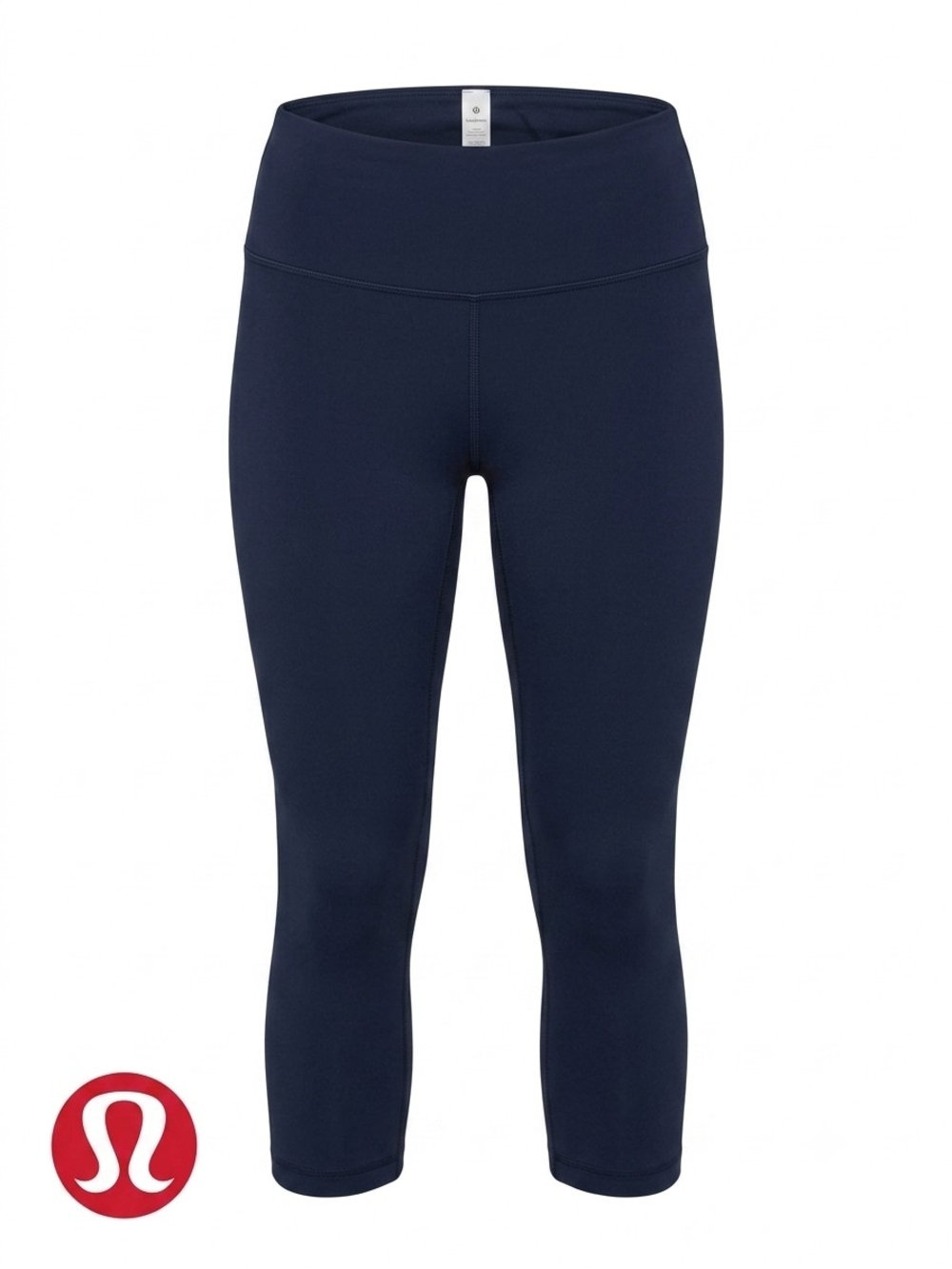 Lululemon Wunder Under Crop High Rise Leggings Womens 16 Navy Yoga Gym Workout